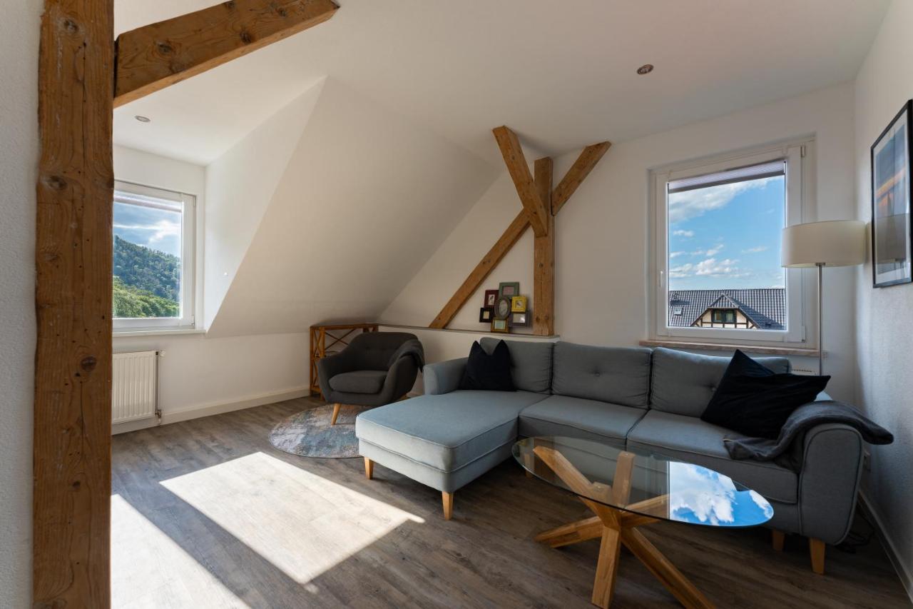 Ferienwohnung Am Steinbach 2 Thale Ngoại thất bức ảnh